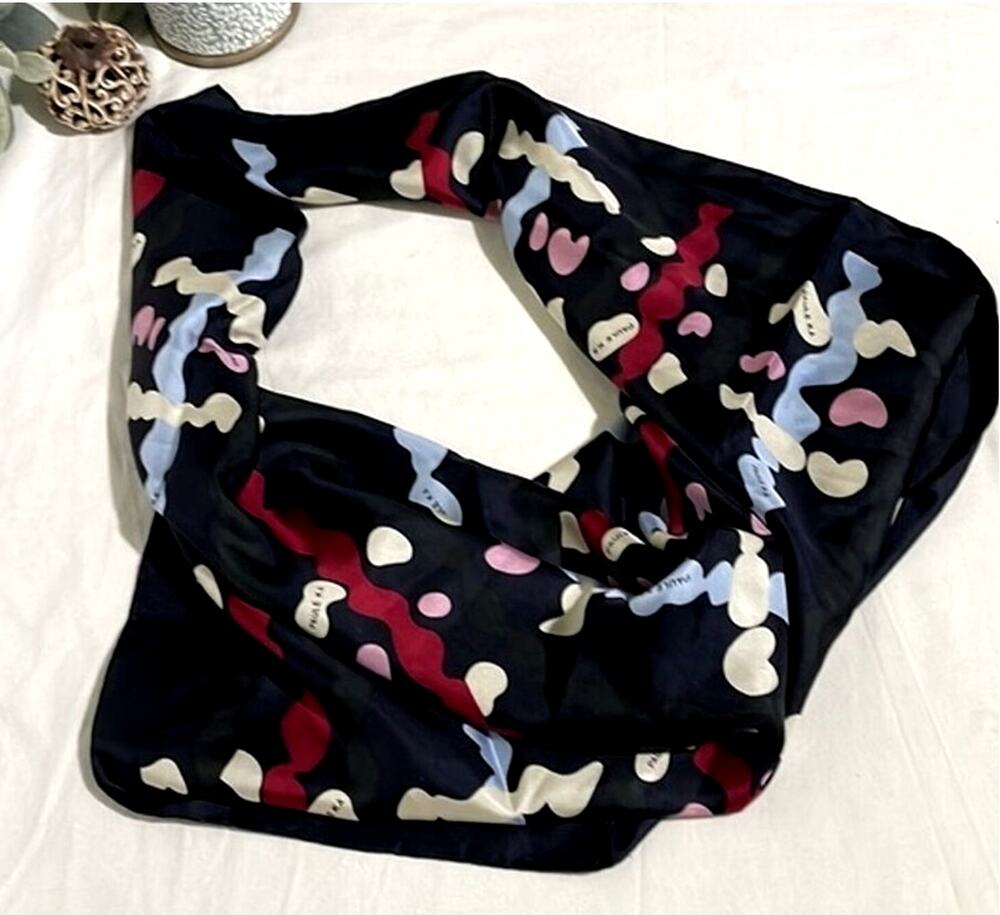 Paule Ka Paris Scarf Navy Multi Polished Chic Luxury Accessory
